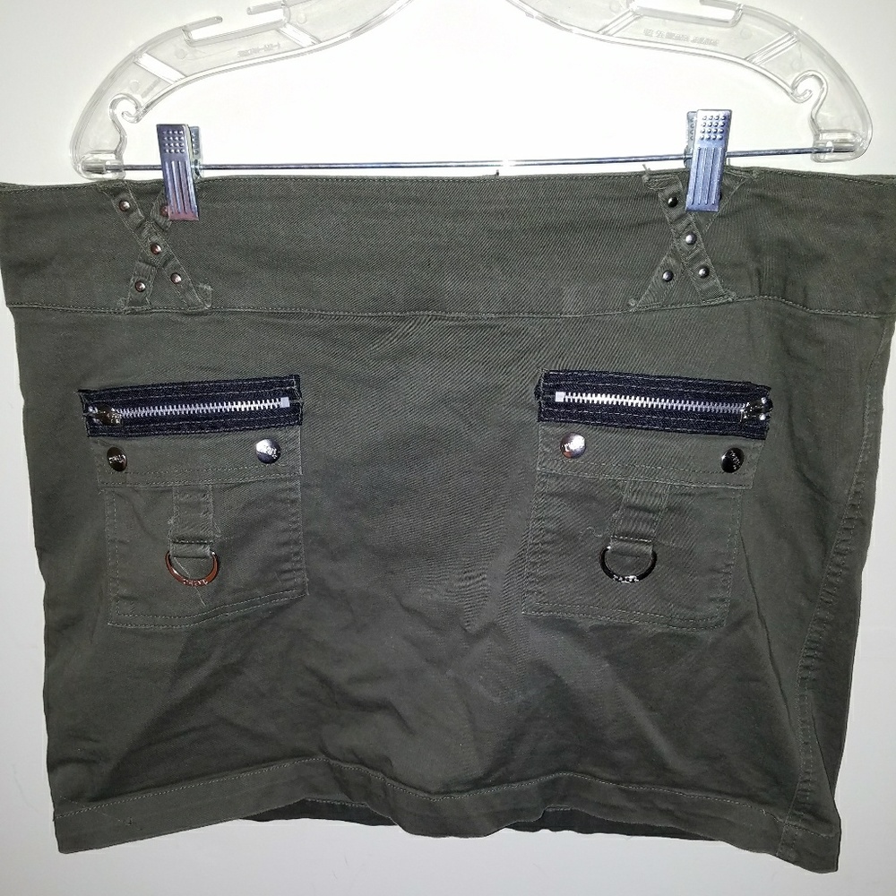 OD Green Goth Skirt Size:18 By Tripp NYC